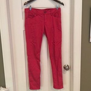 Deep pink worth skinny jeans